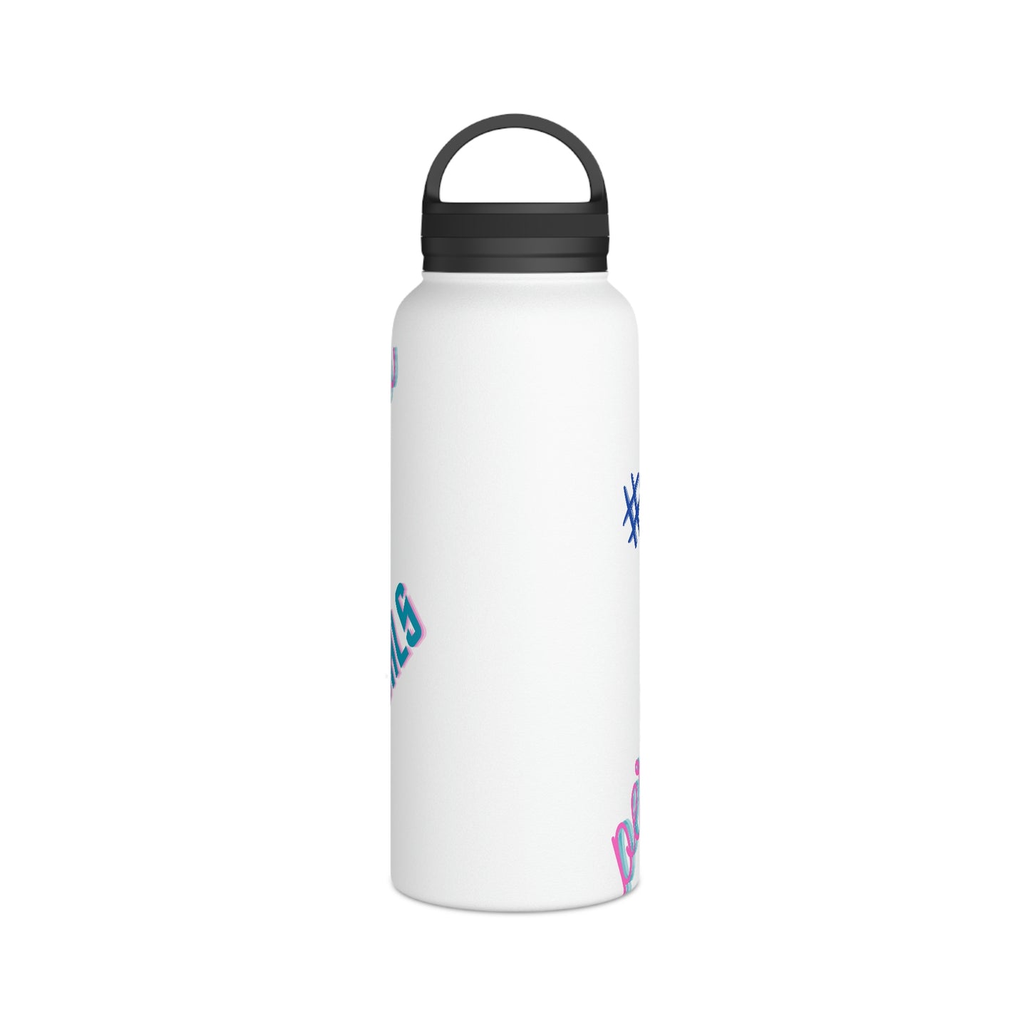 "Mom Boss" Stainless Steel Mom Boss Water Bottle, Handle Lid