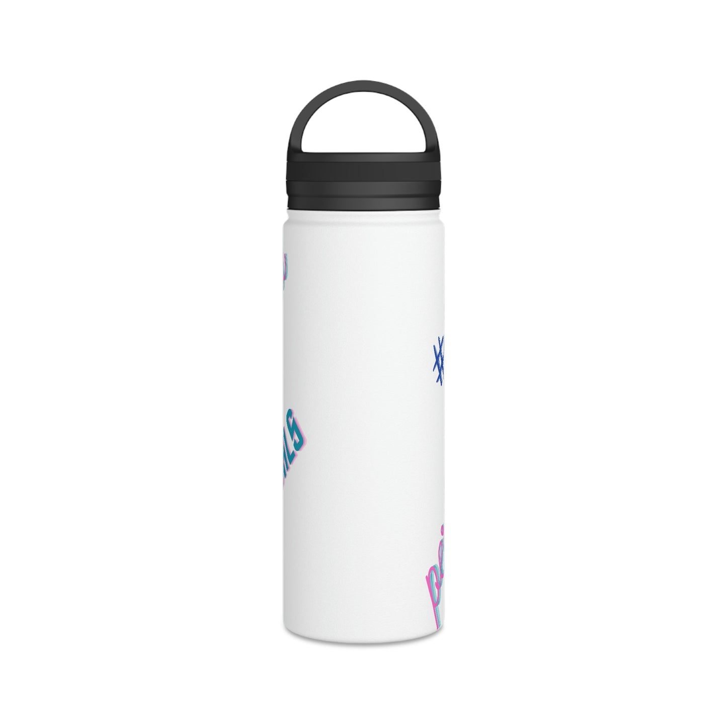 "Mom Boss" Stainless Steel Mom Boss Water Bottle, Handle Lid