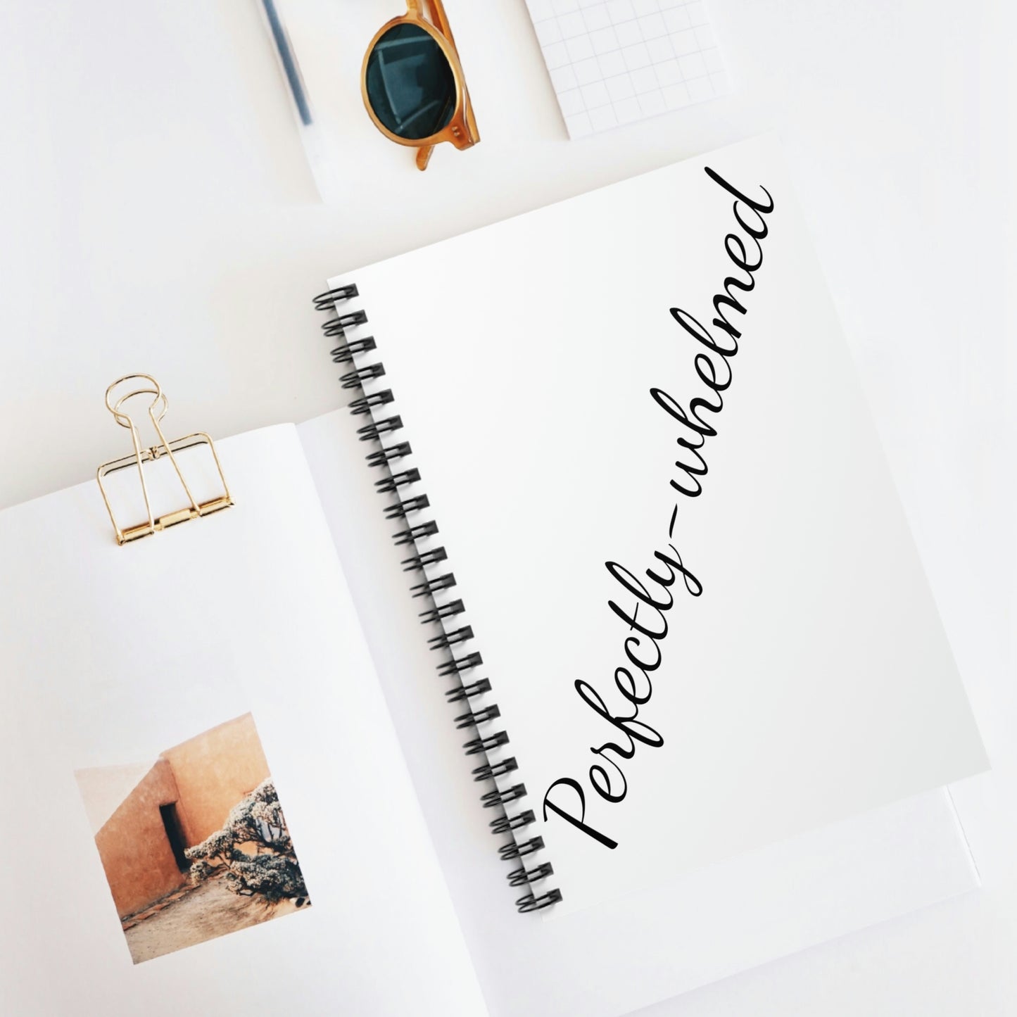 "Perfectly-whelmed" Spiral Notebook - Ruled Line